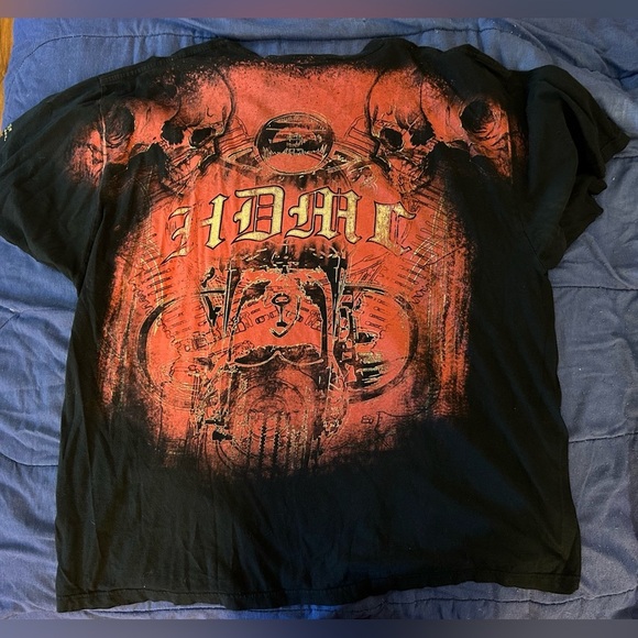 Harley-Davidson Black and Red Short Sleeve Tee - Picture 5 of 6